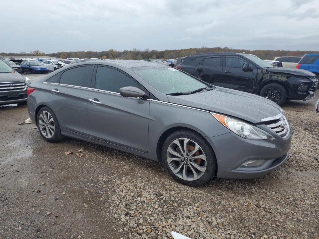 2013 Hyundai Sonata VIN 5NPEC4AB8DH757838 Copart auction photo, undercarriage / side damage thumbnail 4