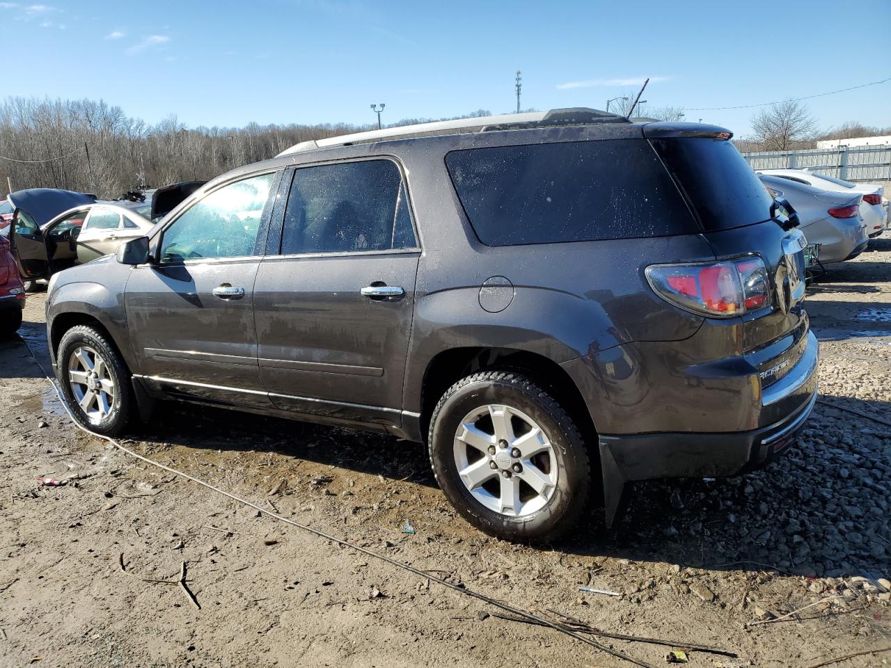 2014 GMC Acadia VIN 1GKKRNED8EJ187601 Copart auction photo, front end damage thumbnail 2