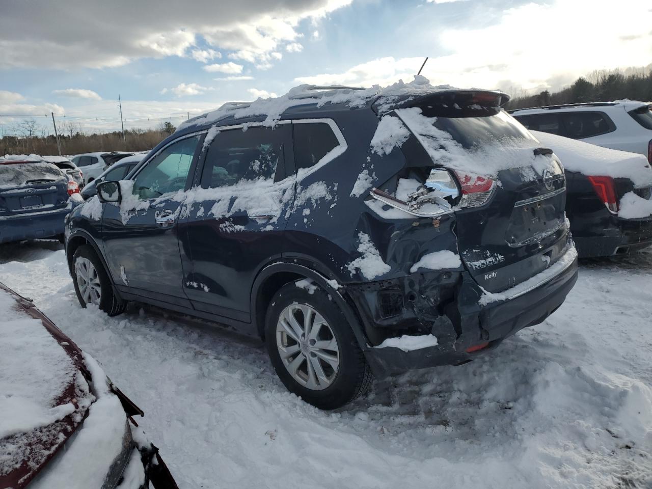 2016 Nissan Rogue VIN 5N1AT2MV8GC869530 Copart auction photo, rear end damage thumbnail 2