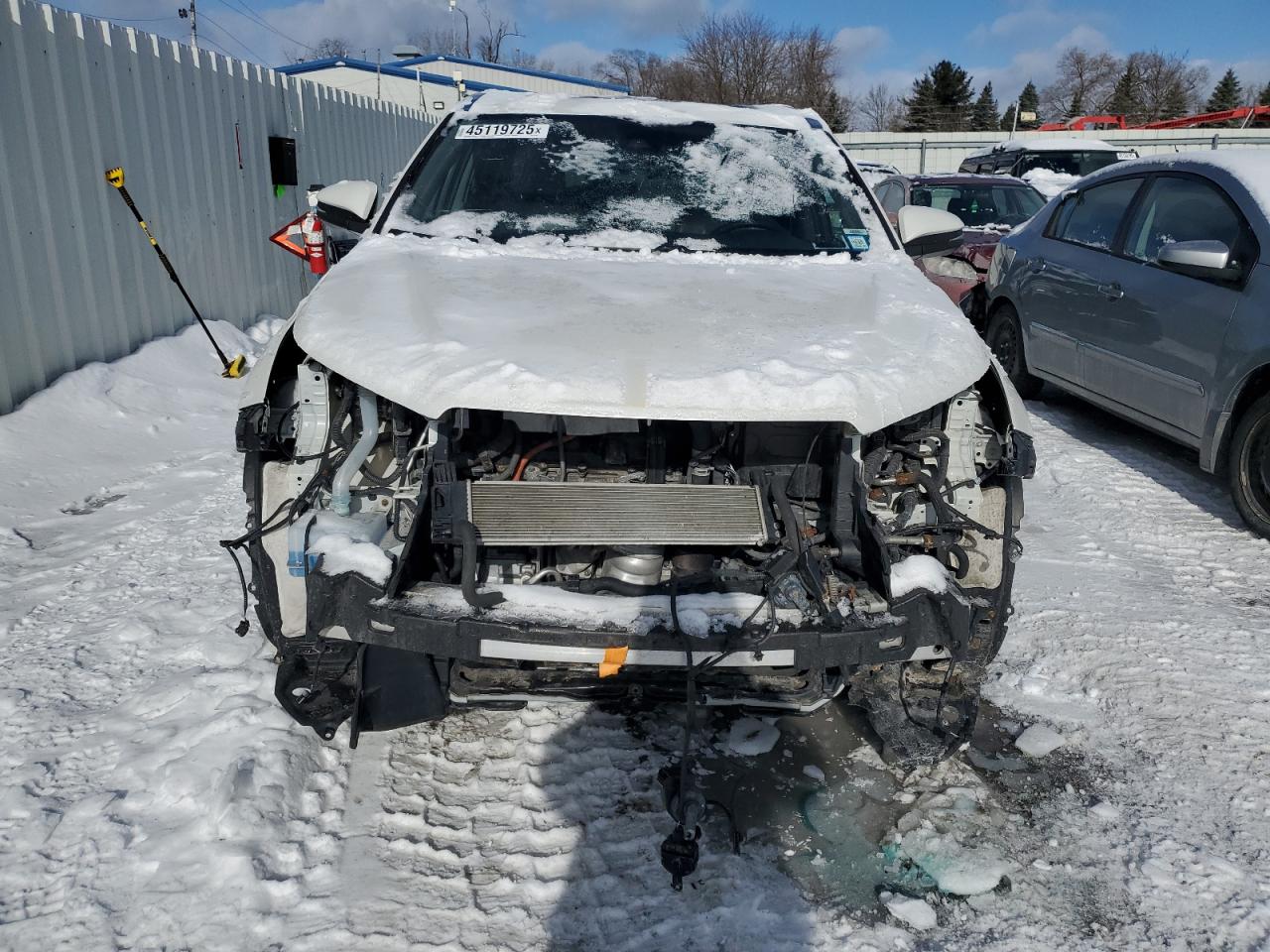 2019 Toyota Highlander VIN 5TDJGRFH7KS075523 Copart auction photo, front end / mechanical damage thumbnail 5