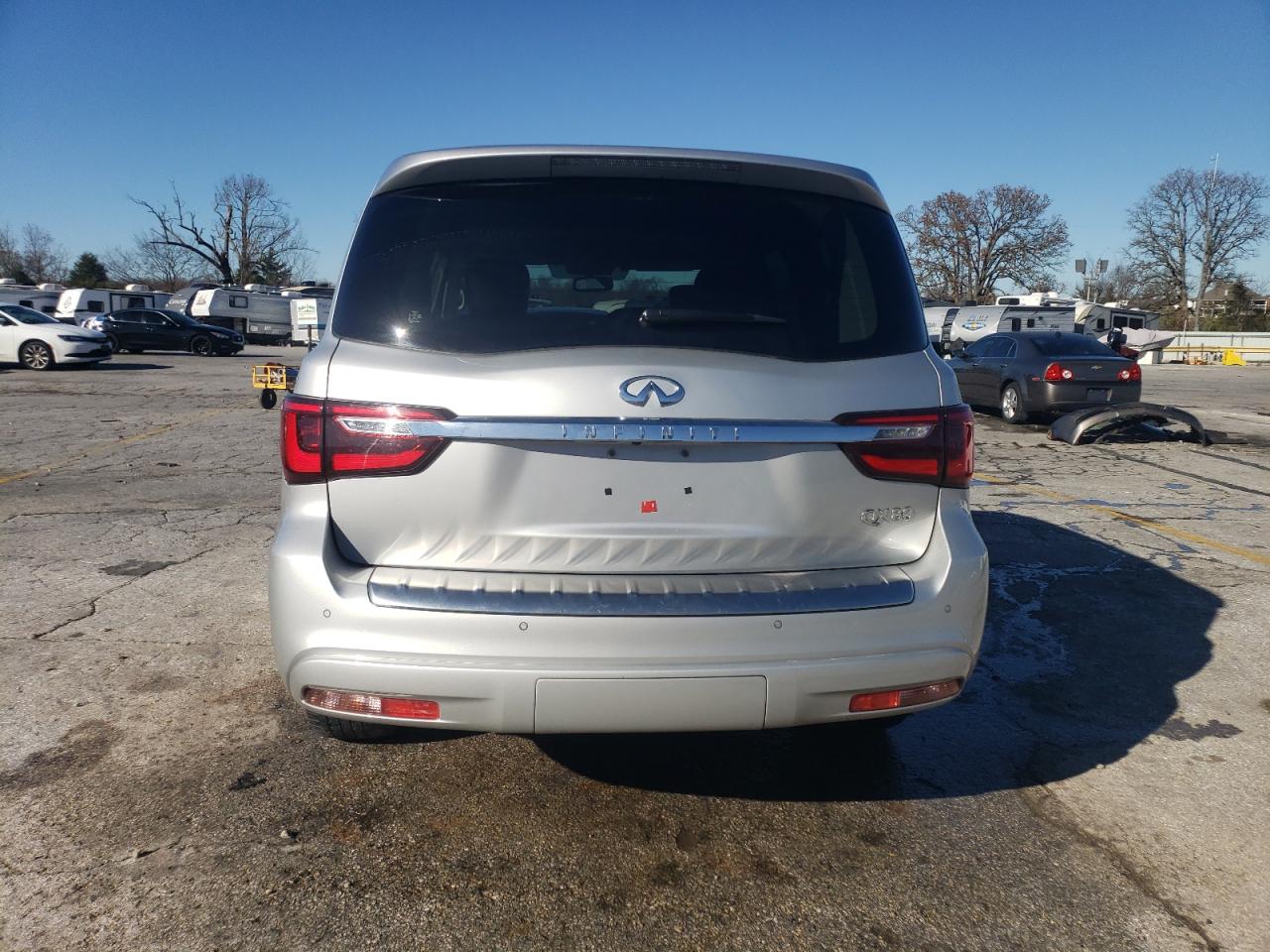 2019 Infiniti QX80 VIN JN8AZ2NE0K9228223 Copart auction photo, front end damage thumbnail 6