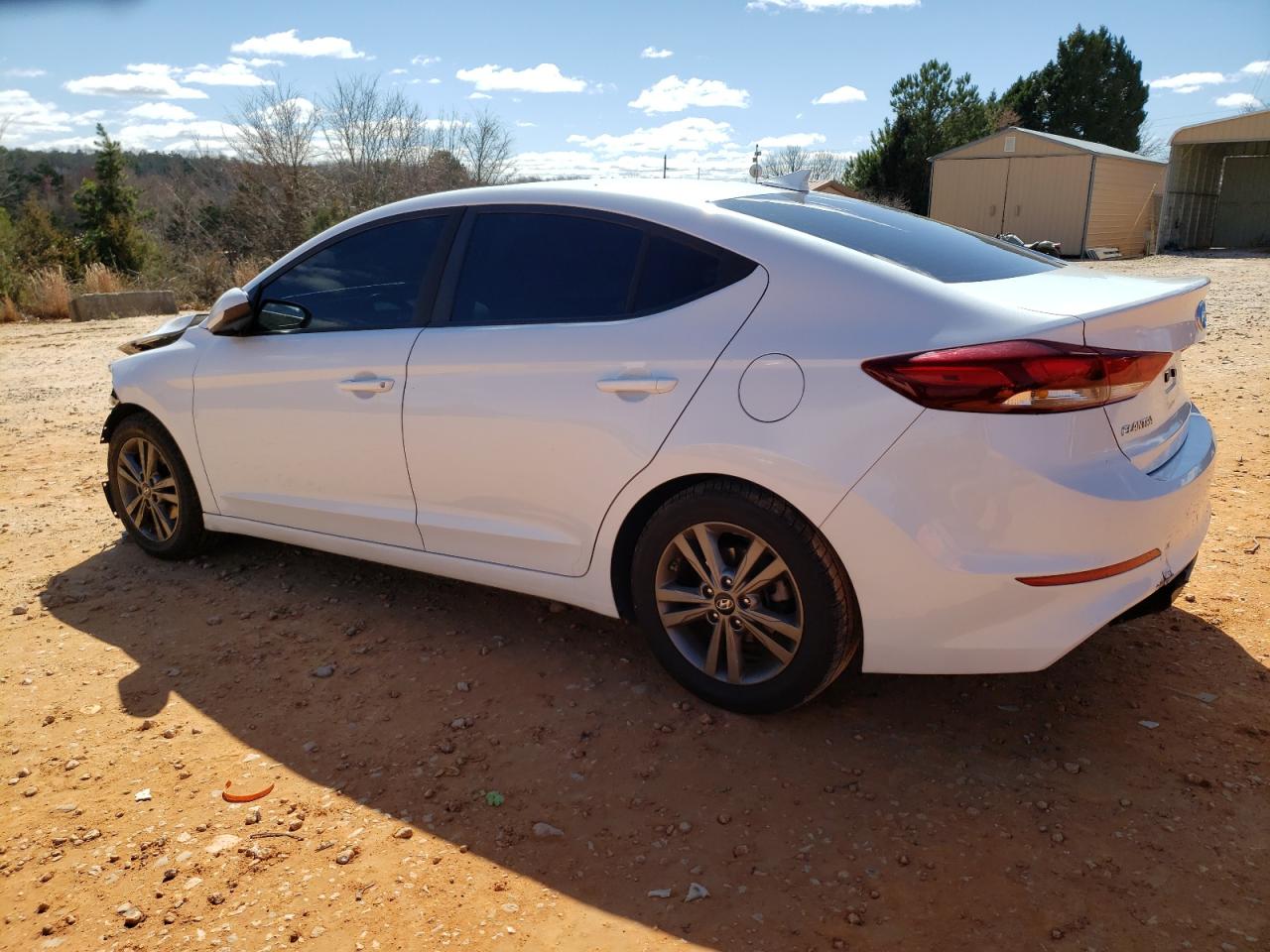 2018 Hyundai Elantra VIN 5NPD84LF7JH302438 Copart auction photo, front end / rear end damage thumbnail 2
