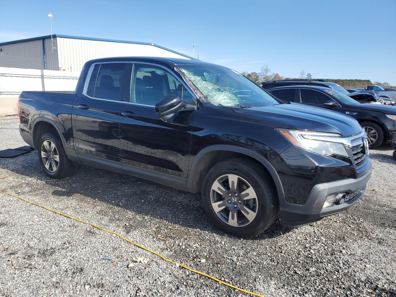 2017 Honda Ridgeline VIN 5FPYK3F65HB018749 Copart auction photo, top/roof damage thumbnail 4