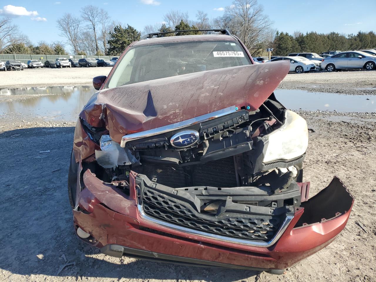 2015 Subaru Forester VIN JF2SJADC2FH420645 Copart auction photo, front end damage thumbnail 5
