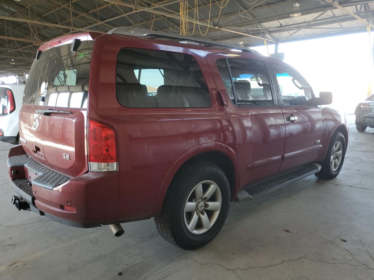 2008 Nissan Armada VIN 5N1AA08D78N604342 Copart auction photo, front end damage thumbnail 3