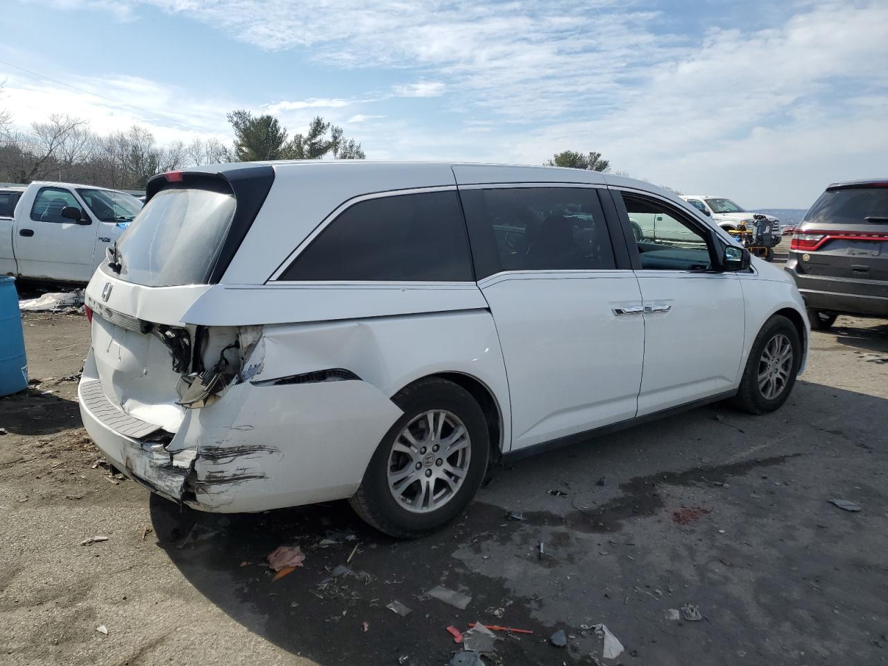 2012 Honda Odyssey VIN 5FNRL5H45CB062681 Copart auction photo, rear end damage thumbnail 3