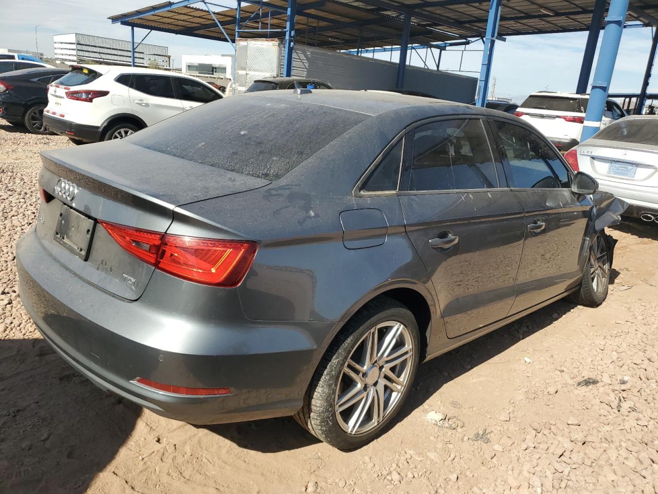 2015 Audi A3 VIN WAUAJGFF5F1103789 Copart auction photo, front end damage thumbnail 3