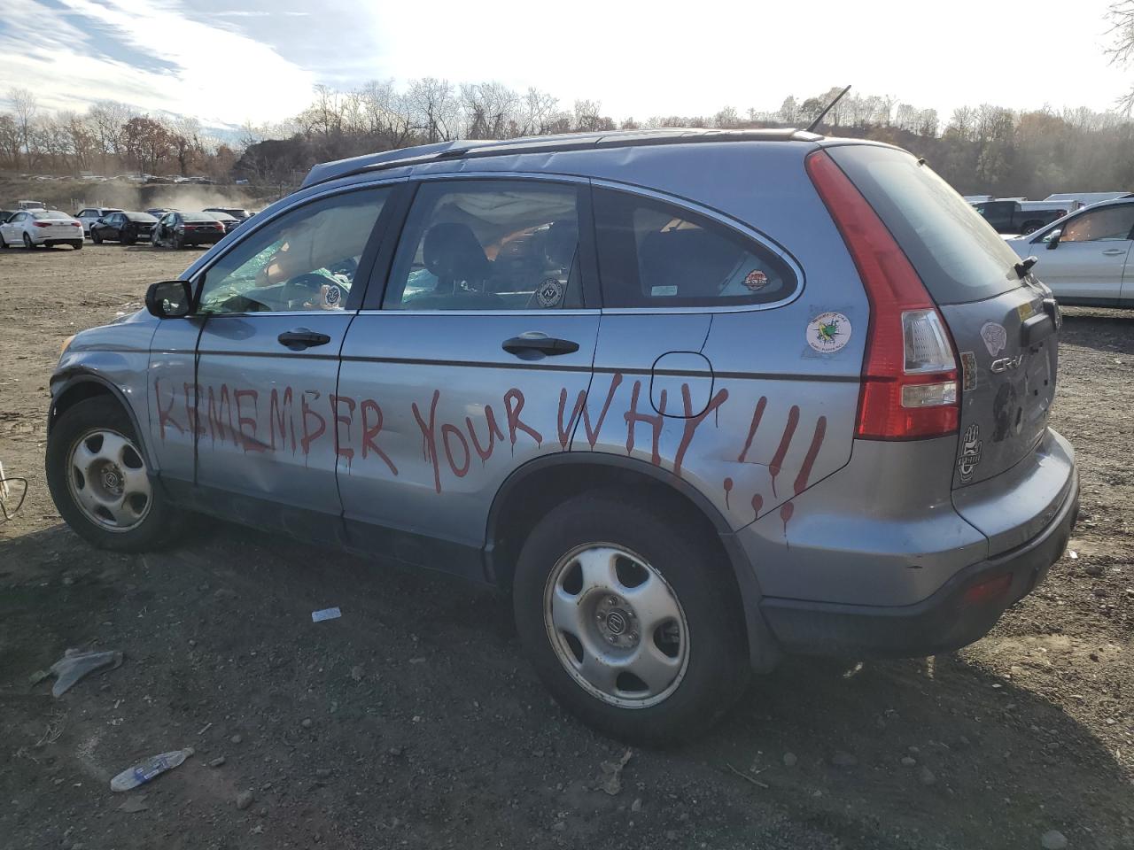 2009 Honda CR-V VIN JHLRE48359C021262 Copart auction photo, all over / rollover damage thumbnail 2