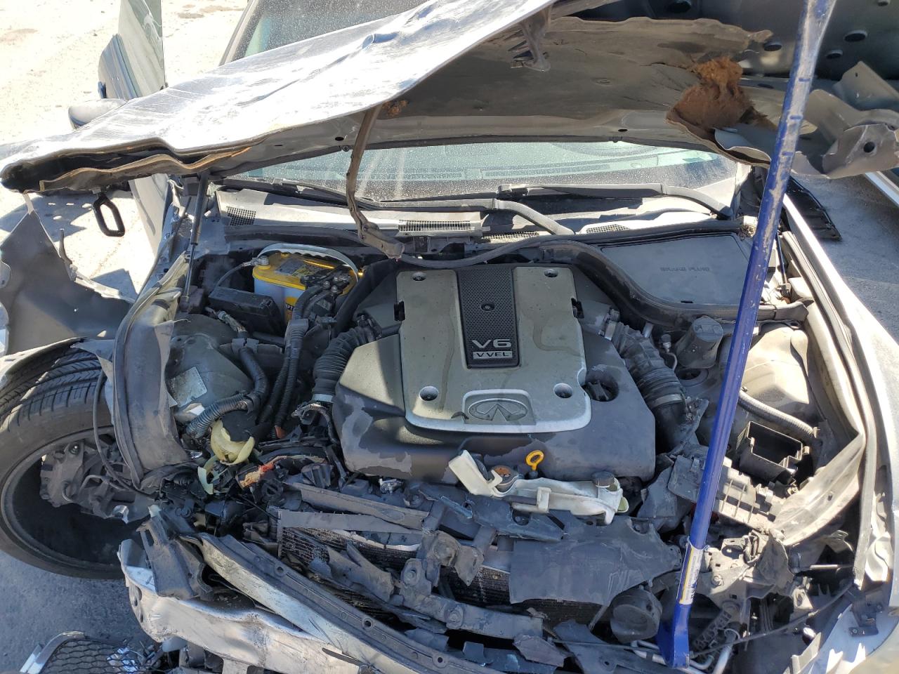 2010 Infiniti G VIN JN1CV6EKXAM101779 Copart auction photo, front end damage thumbnail 11