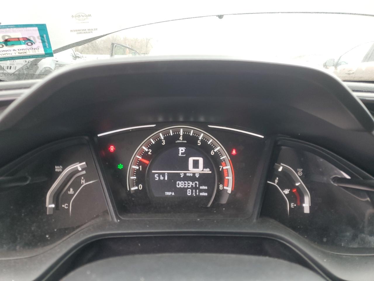2017 Honda Civic VIN 2HGFC2F58HH523906 Copart auction photo, front end / side damage thumbnail 9