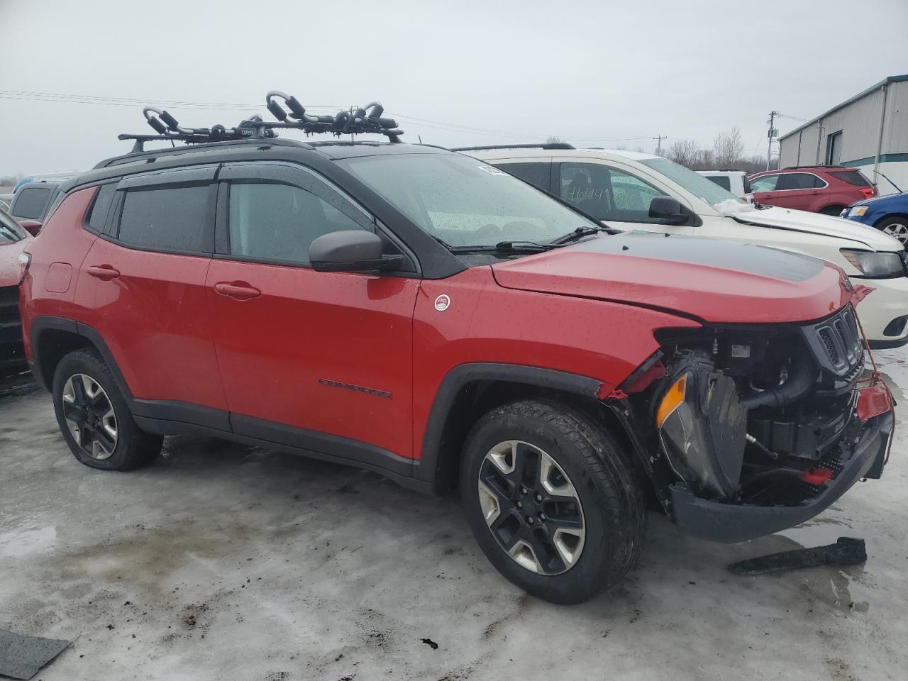 2018 Jeep Compass VIN 3C4NJDDB8JT451297 Copart auction photo, front end damage thumbnail 4