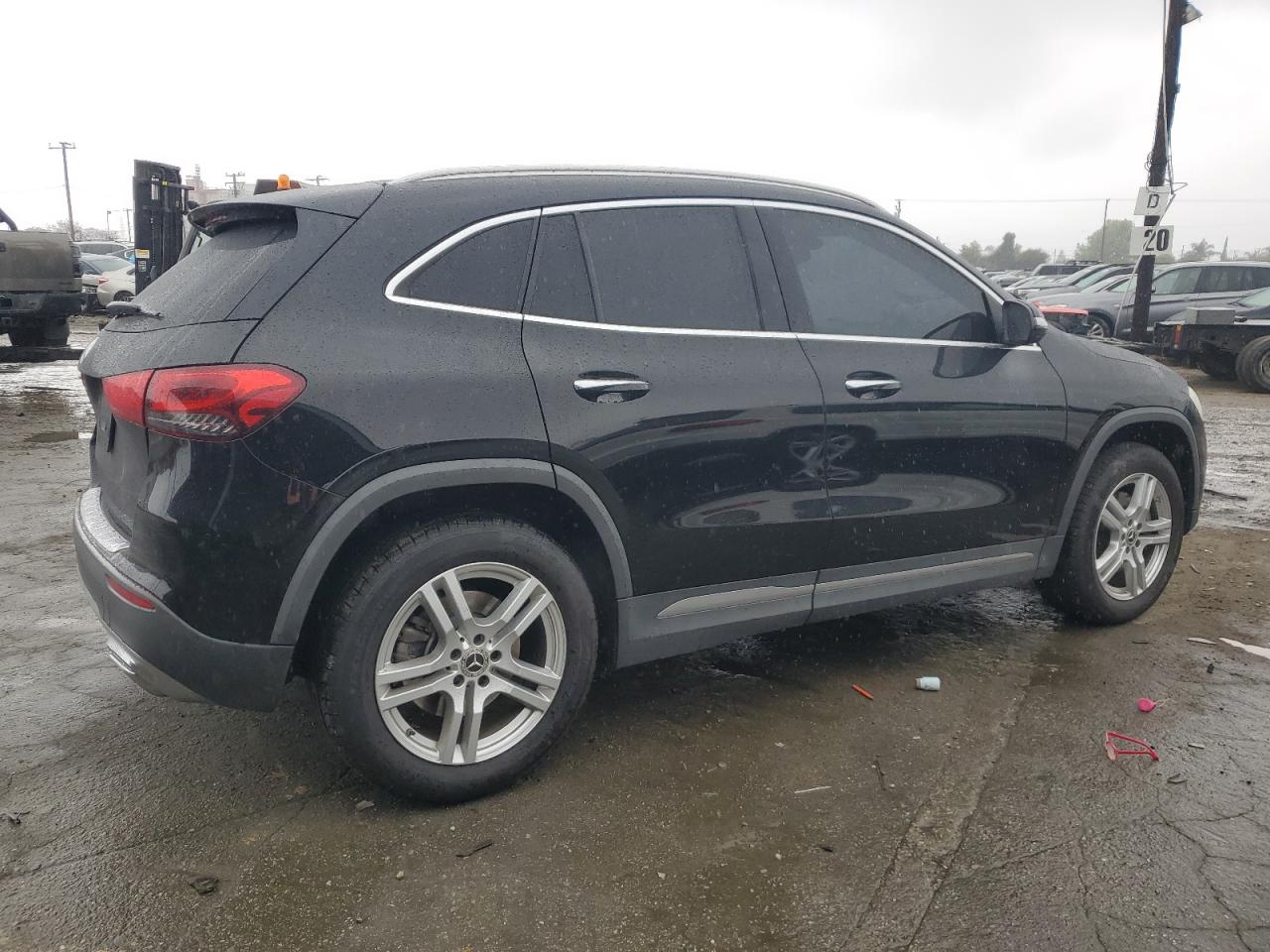 2022 Mercedes-Benz GLA-klasse VIN W1N4N4GB2NJ318276 Copart auction photo, side / rear end damage thumbnail 3