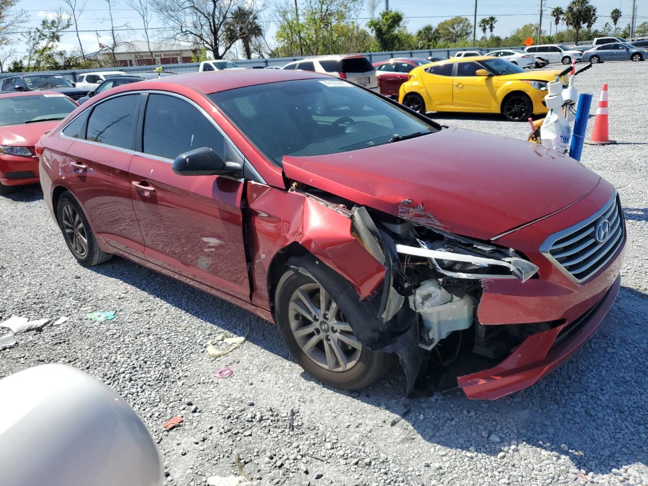 2016 Hyundai Sonata VIN 5NPE24AF9GH262722 Copart auction photo, front end damage thumbnail 4