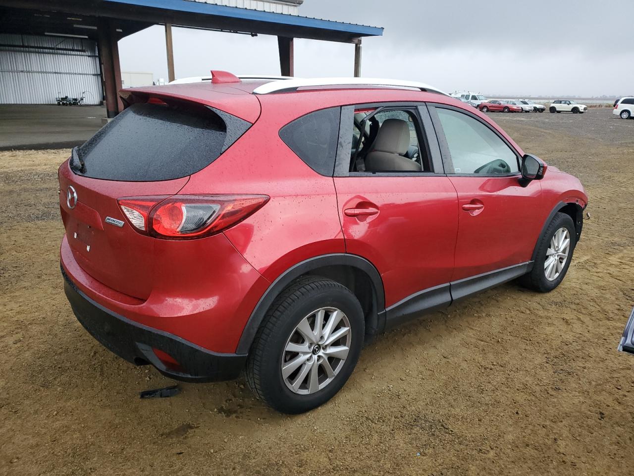 2014 Mazda CX-5 VIN JM3KE2CY8E0360803 Copart auction photo, front end / side damage thumbnail 3