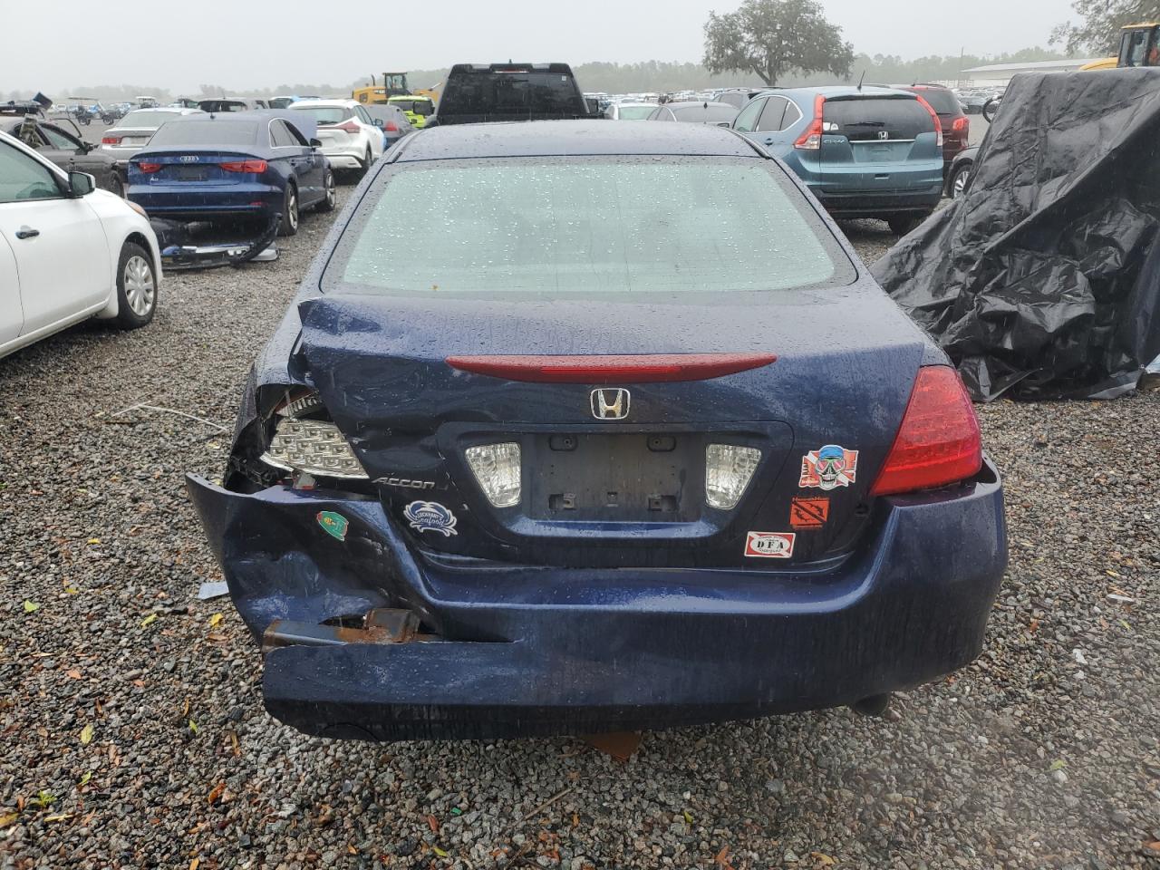 2007 Honda Accord VIN 1HGCM56467A224887 Copart auction photo, rear end damage thumbnail 6