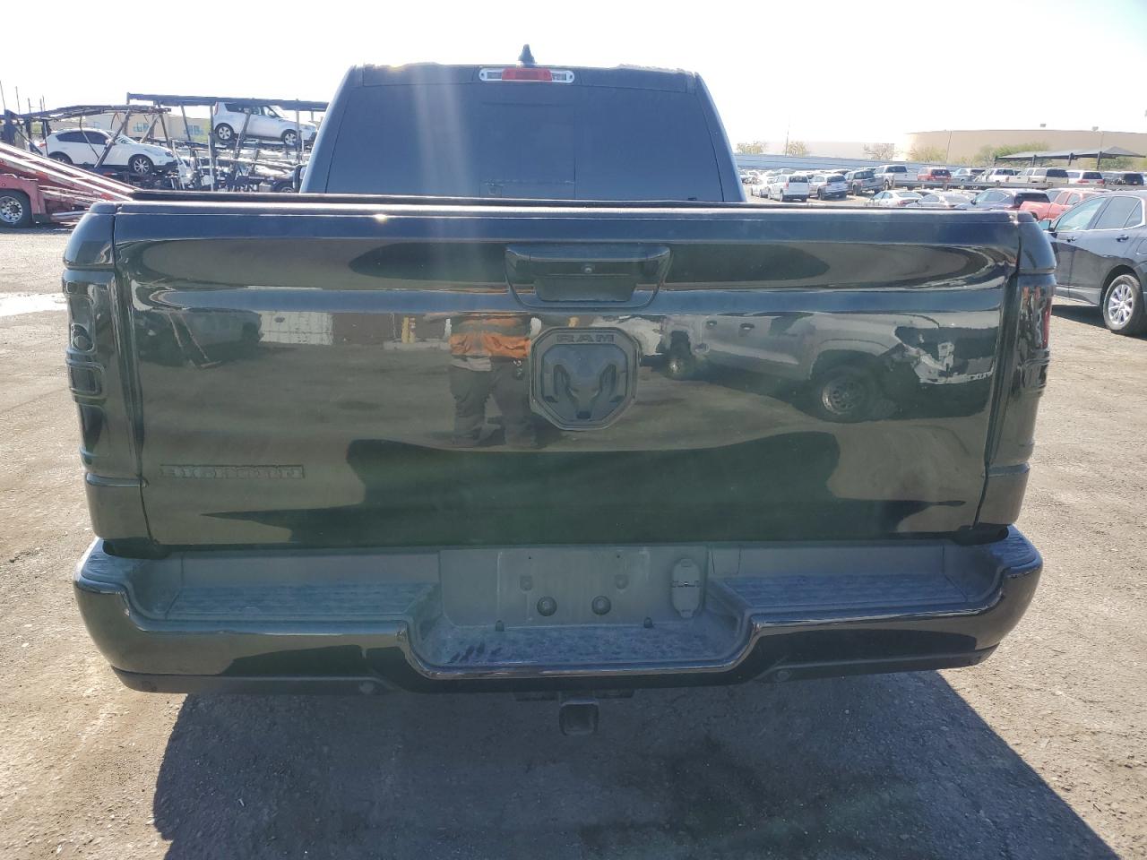 2021 RAM 1500 VIN 1C6RREBG5MN745279 Copart auction photo, front end damage thumbnail 6