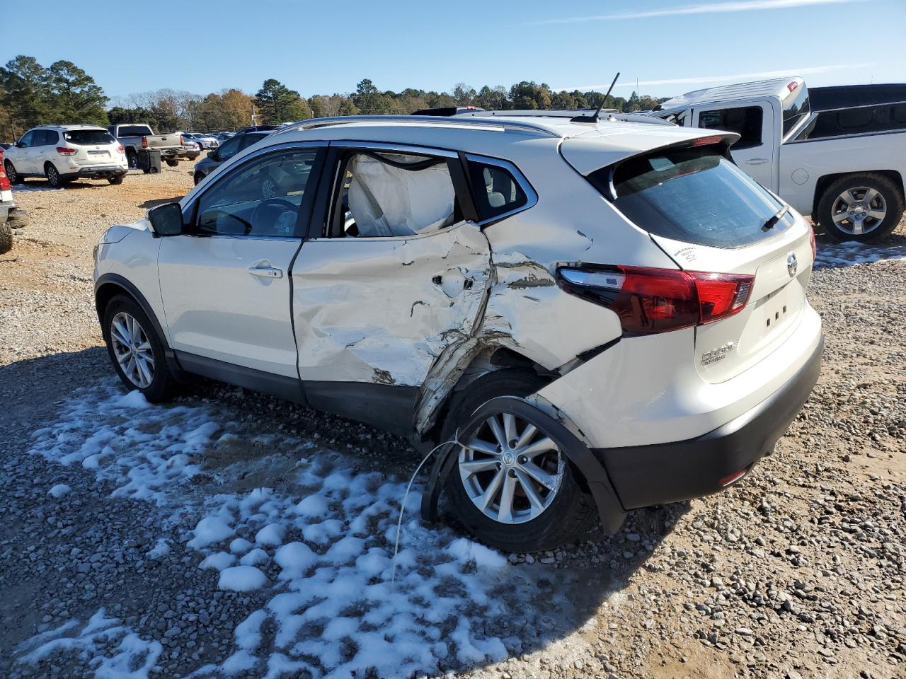 2017 Nissan Rogue VIN JN1BJ1CR9HW100437 Copart auction photo, side / rear end damage thumbnail 2
