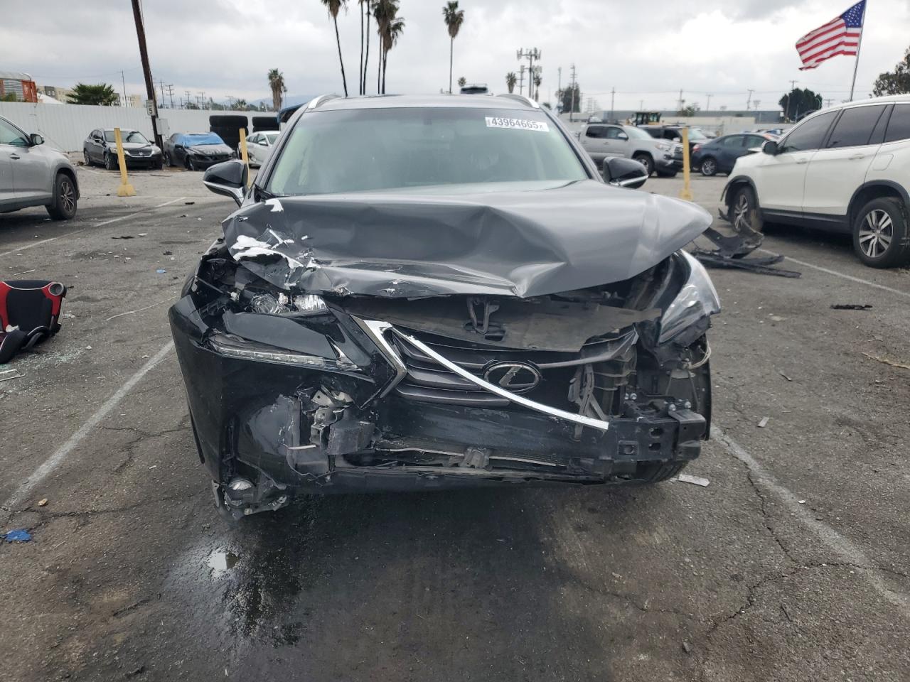 2017 Lexus NX VIN JTJYARBZXH2067413 Copart auction photo, front end / minor dent/scratches damage thumbnail 5