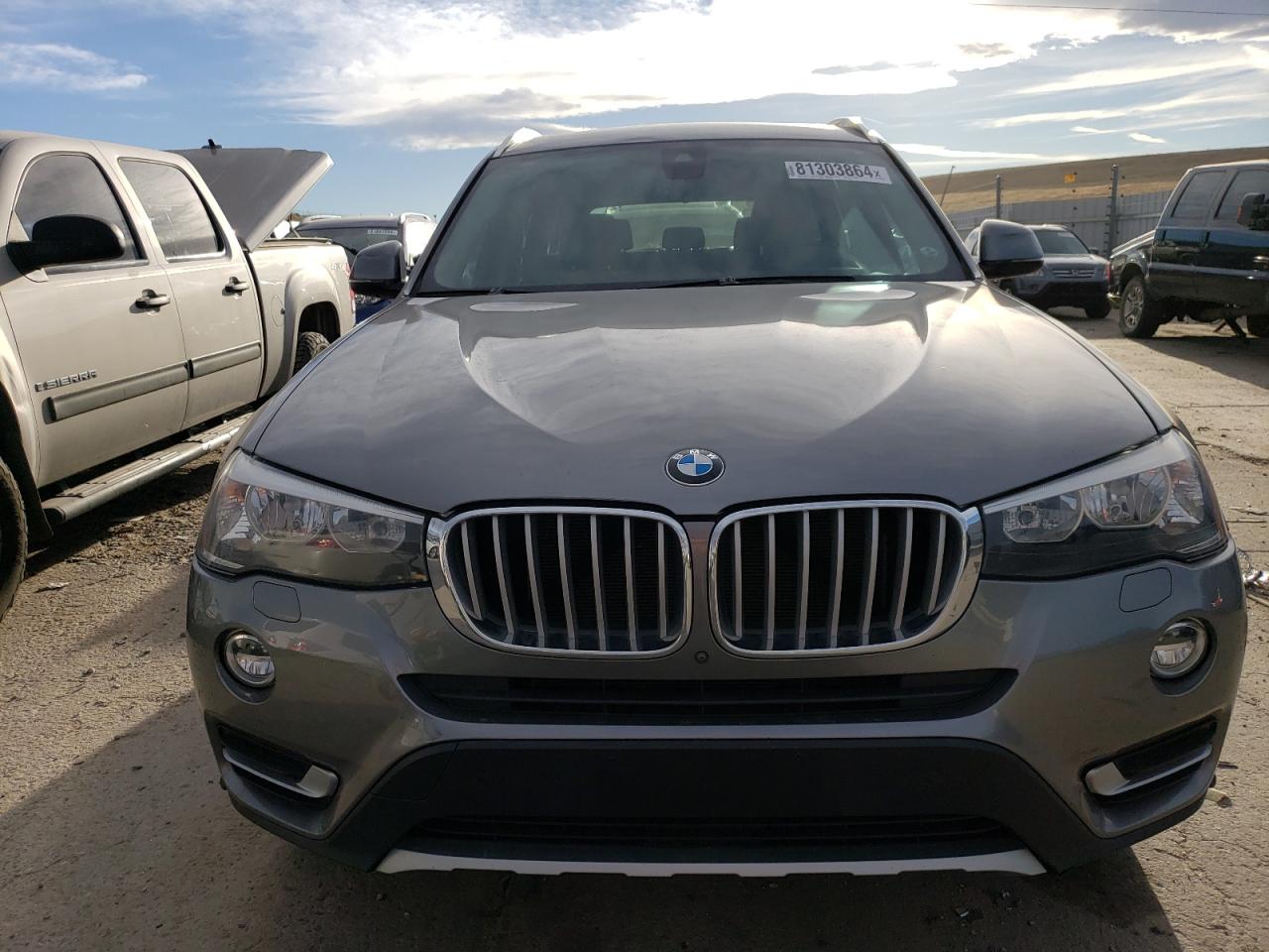 2017 BMW X3 VIN 5UXWX9C37H0W74303 Copart auction photo, vandalism / rear end damage thumbnail 5