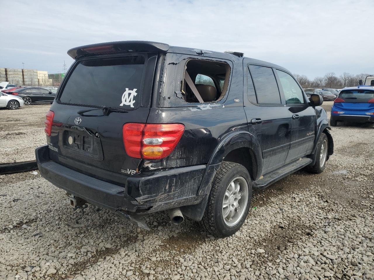 2002 Toyota Sequoia VIN 5TDZT34A52S102638 Copart auction photo, front end damage thumbnail 3