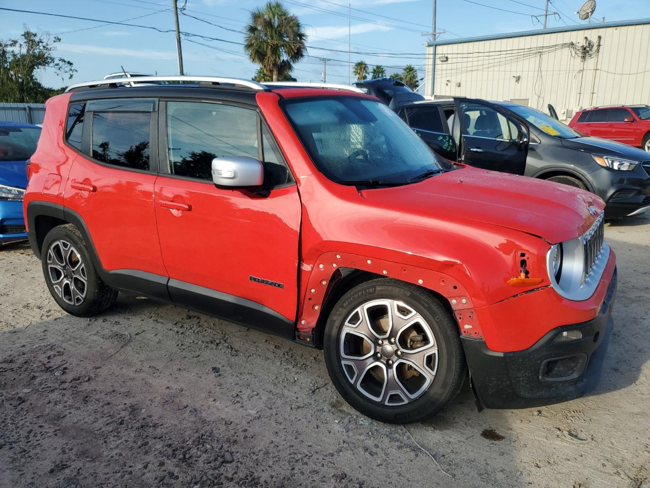 2016 Jeep Renegade VIN ZACCJADT7GPC90732 Copart auction photo, front end / side damage thumbnail 4