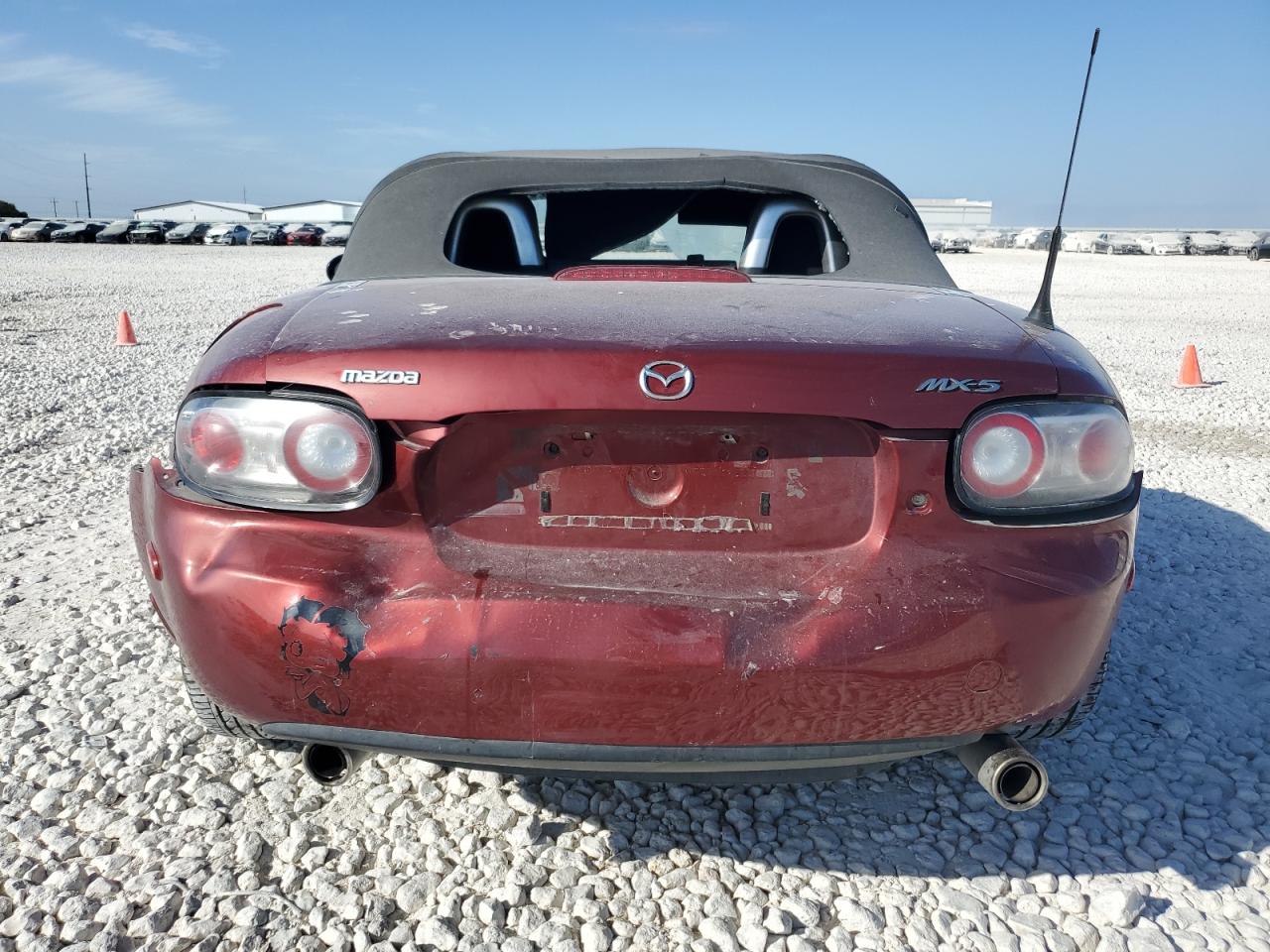 2006 Mazda MX-5 VIN JM1NC25F760111160 Copart auction photo, all over damage thumbnail 6