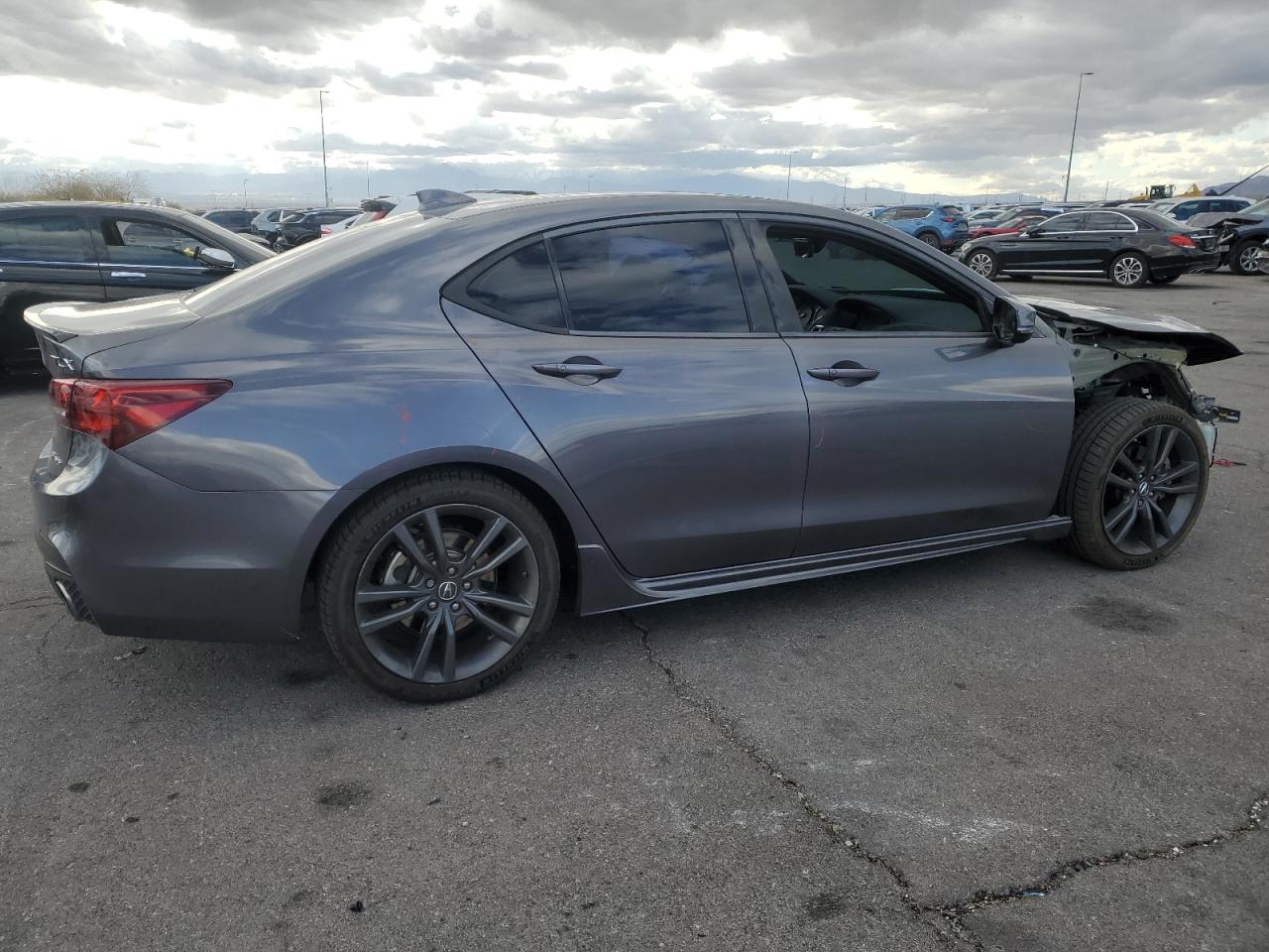 2019 Acura TLX VIN 19UUB3F64KA005659 Copart auction photo, front end / side damage thumbnail 3