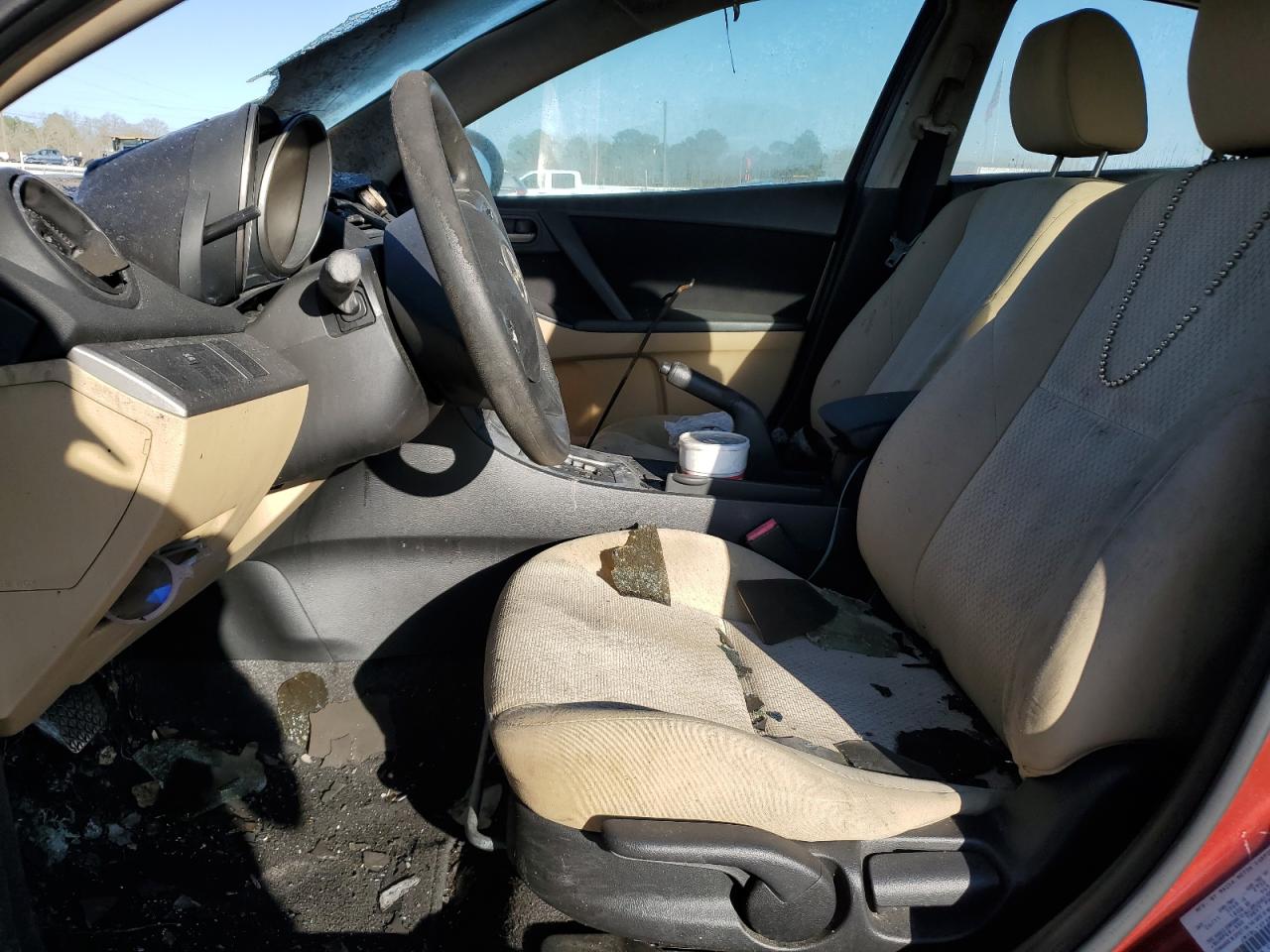 2011 Mazda 3 VIN JM1BL1VFXB1491984 Copart auction photo, burn damage thumbnail 7