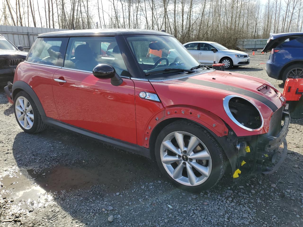 2013 MINI Cooper VIN WMWSV3C58DT396585 Copart auction photo, front end damage thumbnail 4
