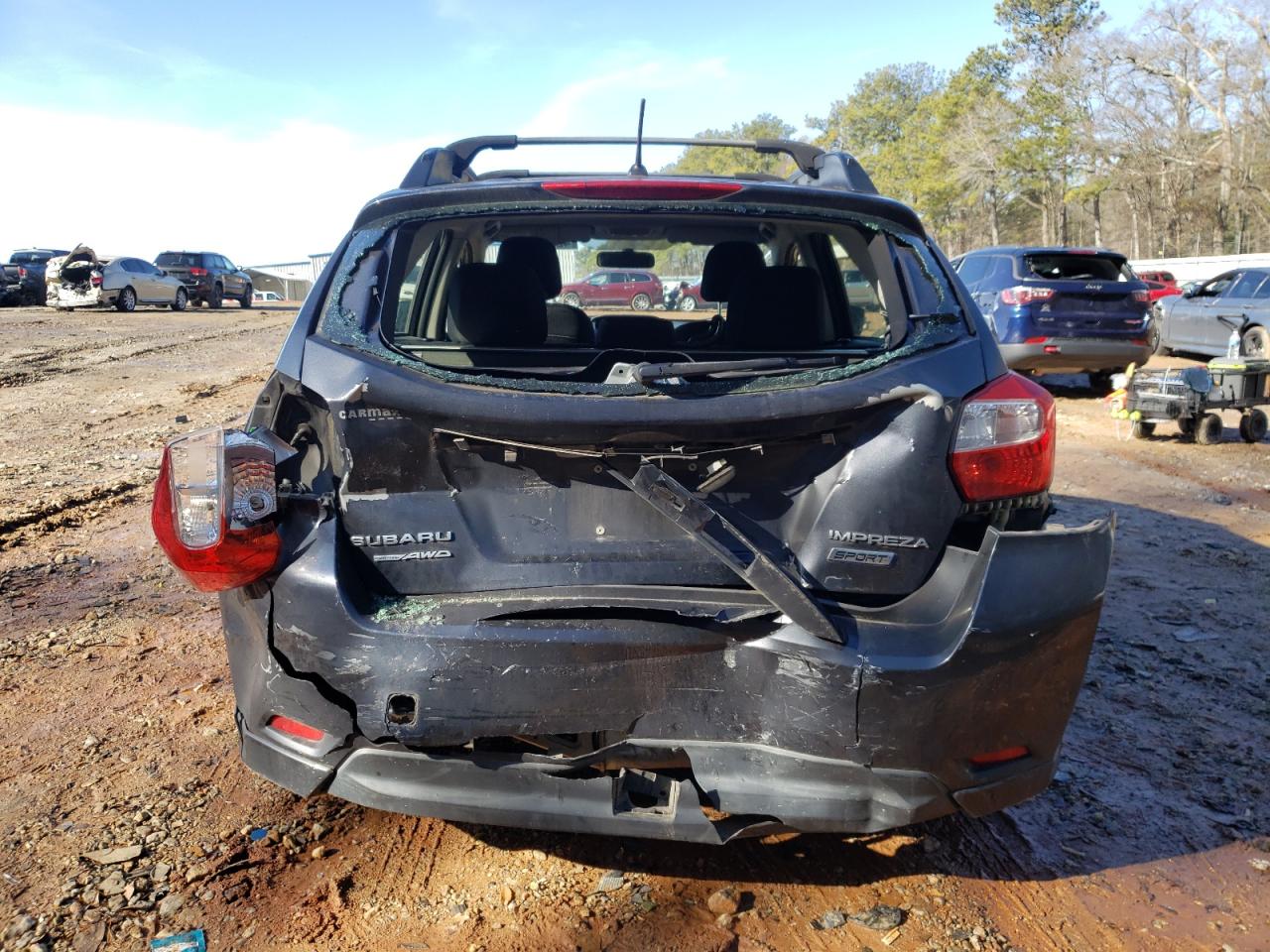 2015 Subaru Impreza VIN JF1GPAT67F8245605 Copart auction photo, rear end damage thumbnail 6