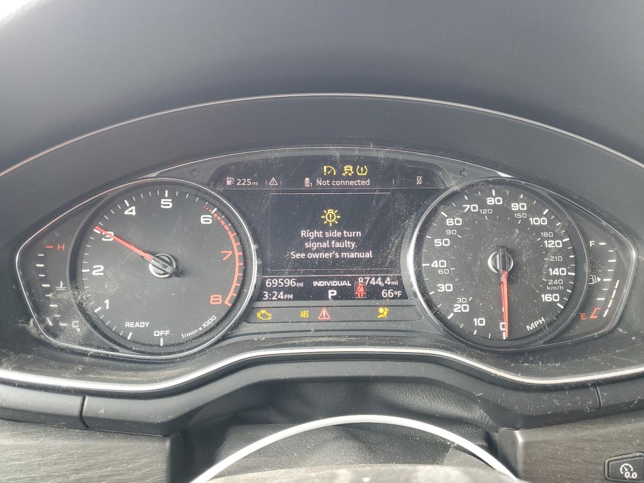 2019 Audi A4 VIN WAUGMAF46KN005113 Copart auction photo, front end / side damage thumbnail 9