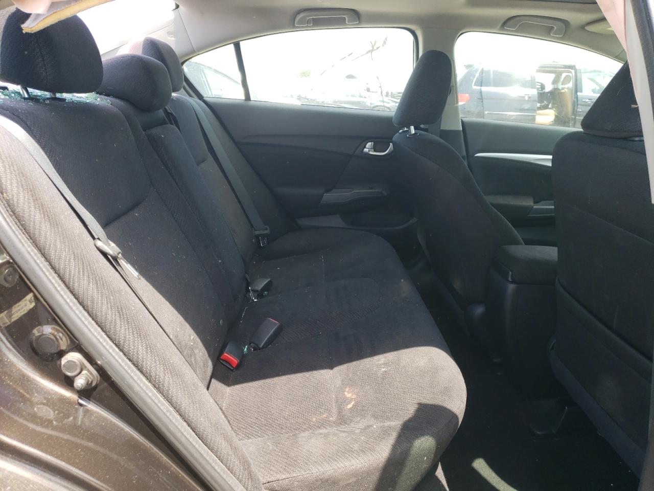 2013 Honda Civic VIN 19XFB2F86DE256573 Copart auction photo, all over damage thumbnail 6