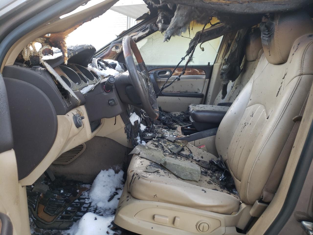 2010 Buick Enclave VIN 5GALVCED4AJ206270 Copart auction photo, burn - engine damage thumbnail 7