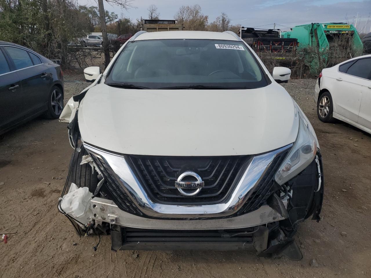 2017 Nissan Murano VIN 5N1AZ2MH3HN193003 Copart auction photo, front end damage thumbnail 5