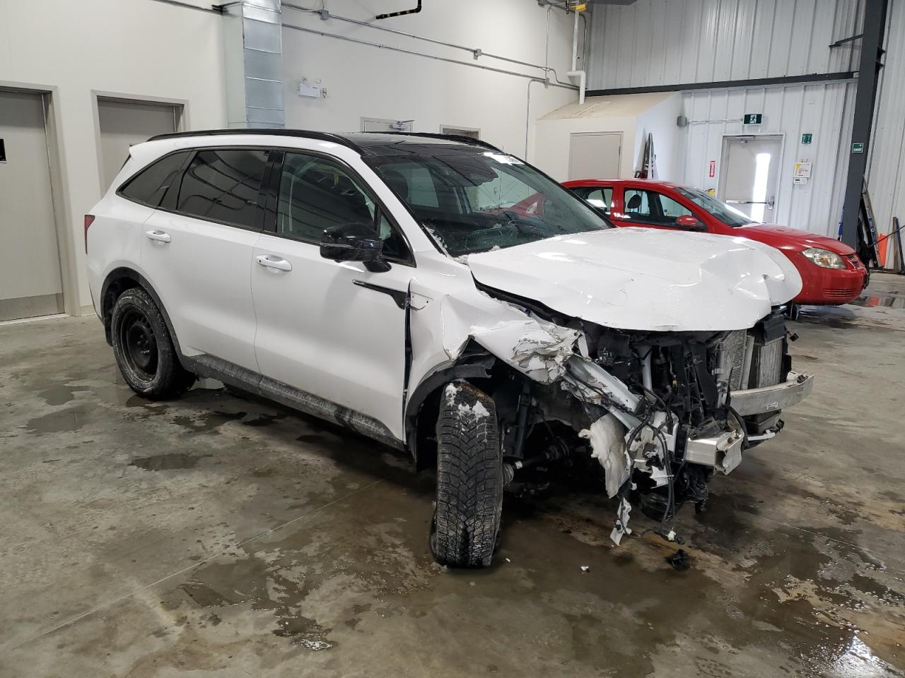 2023 KIA Sorento VIN 5XYRKDLF2PG207115 Copart auction photo, front end / rear end damage thumbnail 4