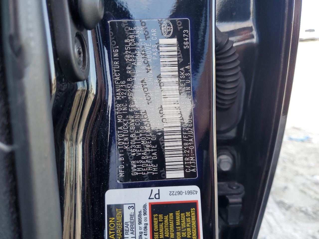 2017 Toyota Camry VIN 4T1BF1FK8HU718028 Copart auction photo, front end / minor dent/scratches damage thumbnail 14