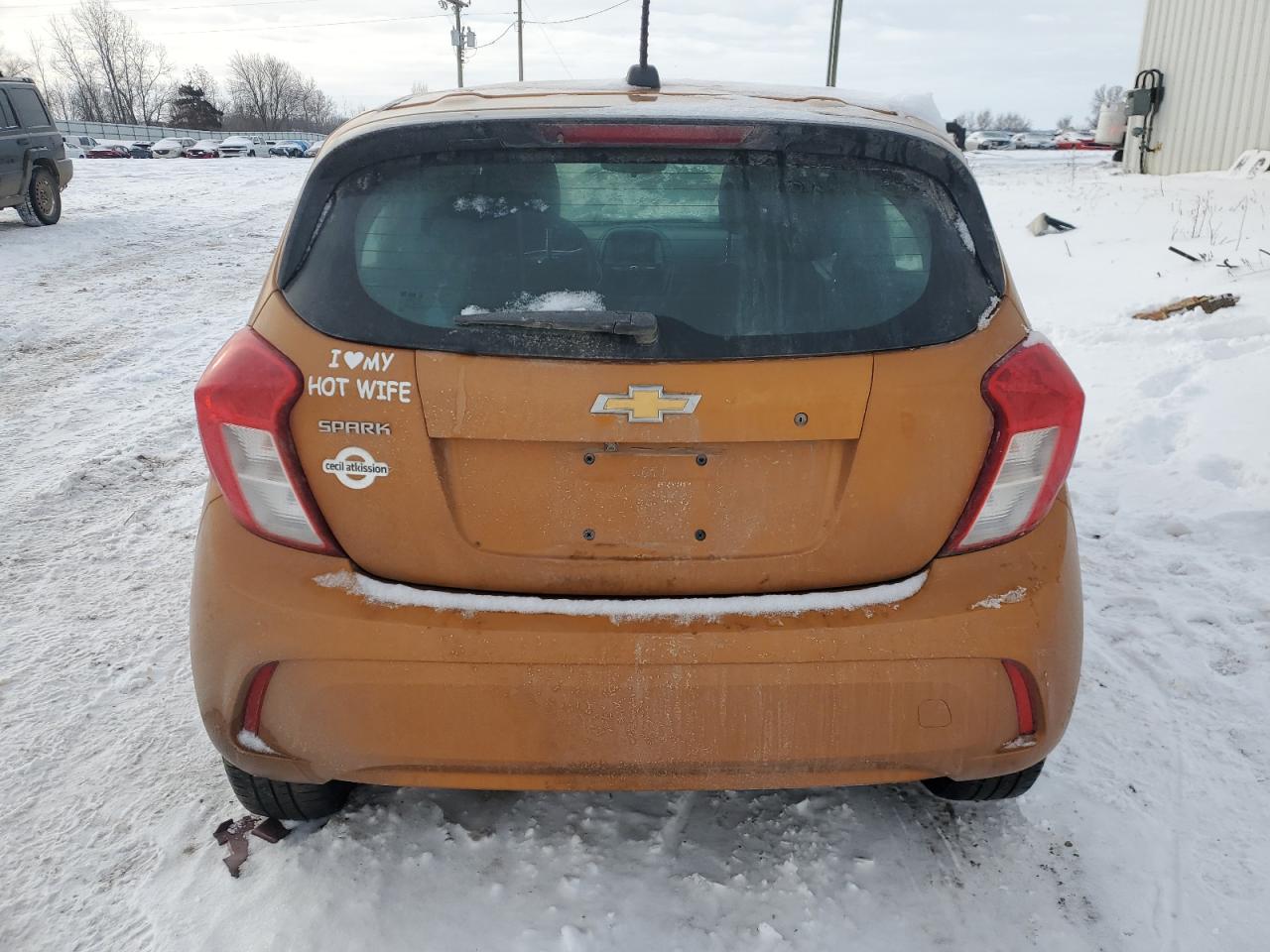 2020 Chevrolet Spark VIN KL8CB6SA8LC473155 Copart auction photo, rollover damage thumbnail 6