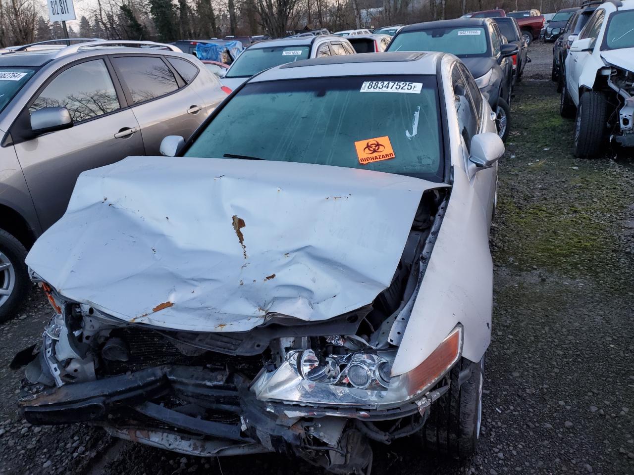 2008 Acura TSX VIN JH4CL96838C006647 Copart auction photo, front end / rear end damage thumbnail 5
