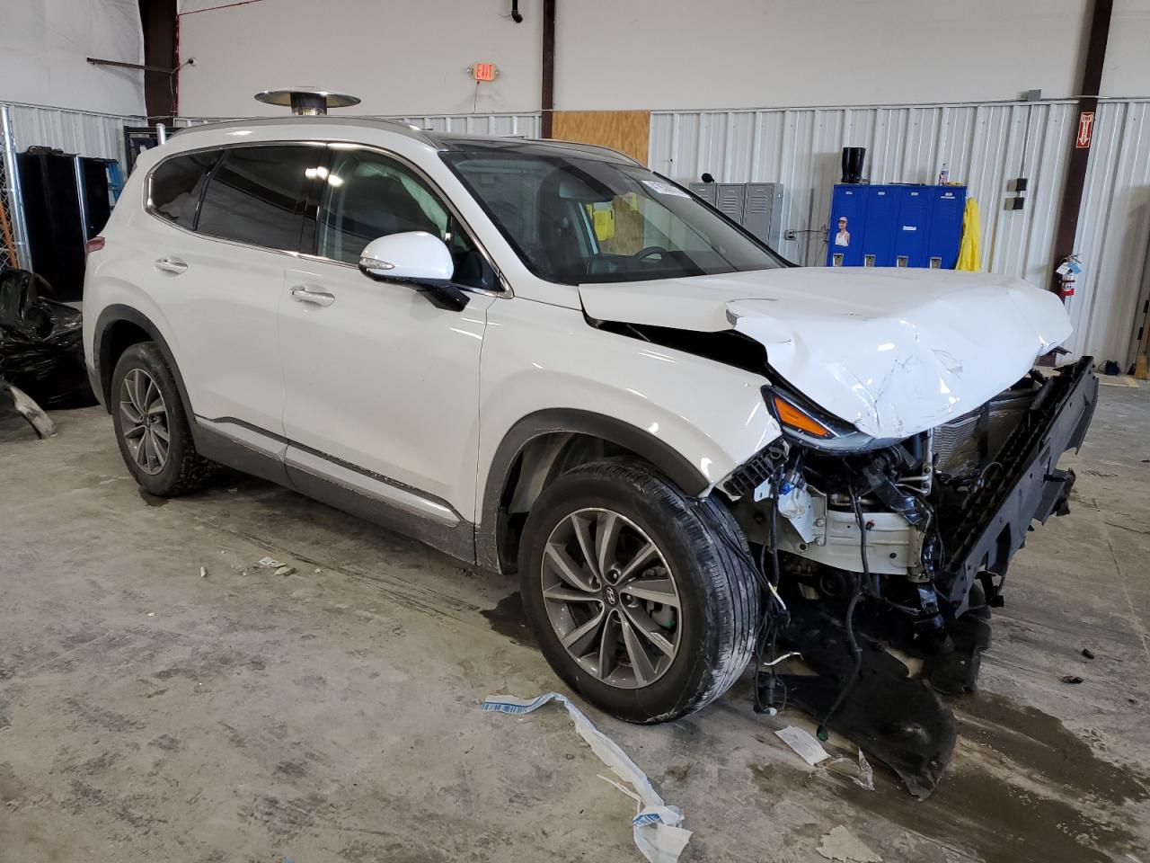 2019 Hyundai Santa Fe VIN 5NMS5CAD1KH048641 Copart auction photo, front end damage thumbnail 4