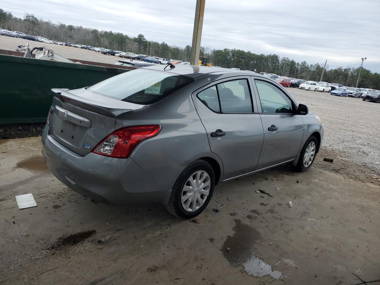 2014 Nissan Versa VIN 3N1CN7AP5EL842137 Copart auction photo, side damage thumbnail 3