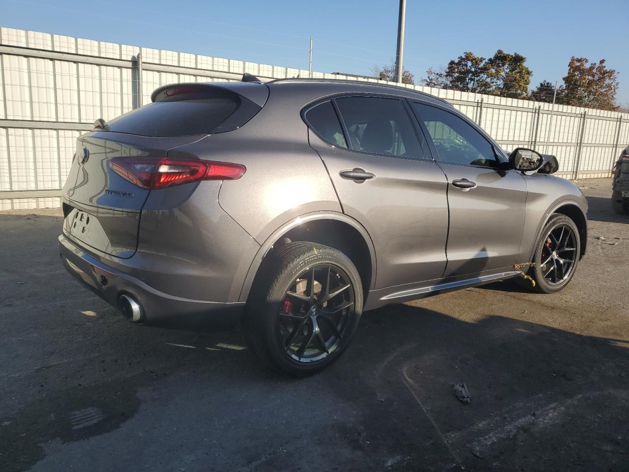 2021 Alfa Romeo Stelvio VIN ZASPAKBN0M7D11450 Copart auction photo, front end / side damage thumbnail 3