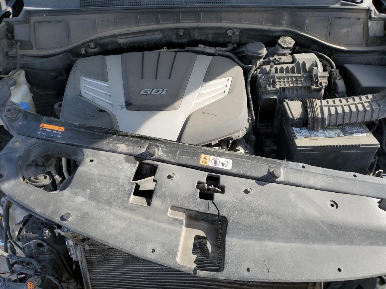 2017 Hyundai Santa Fe VIN KM8SN4HF4HU192484 Copart auction photo, front end damage thumbnail 12