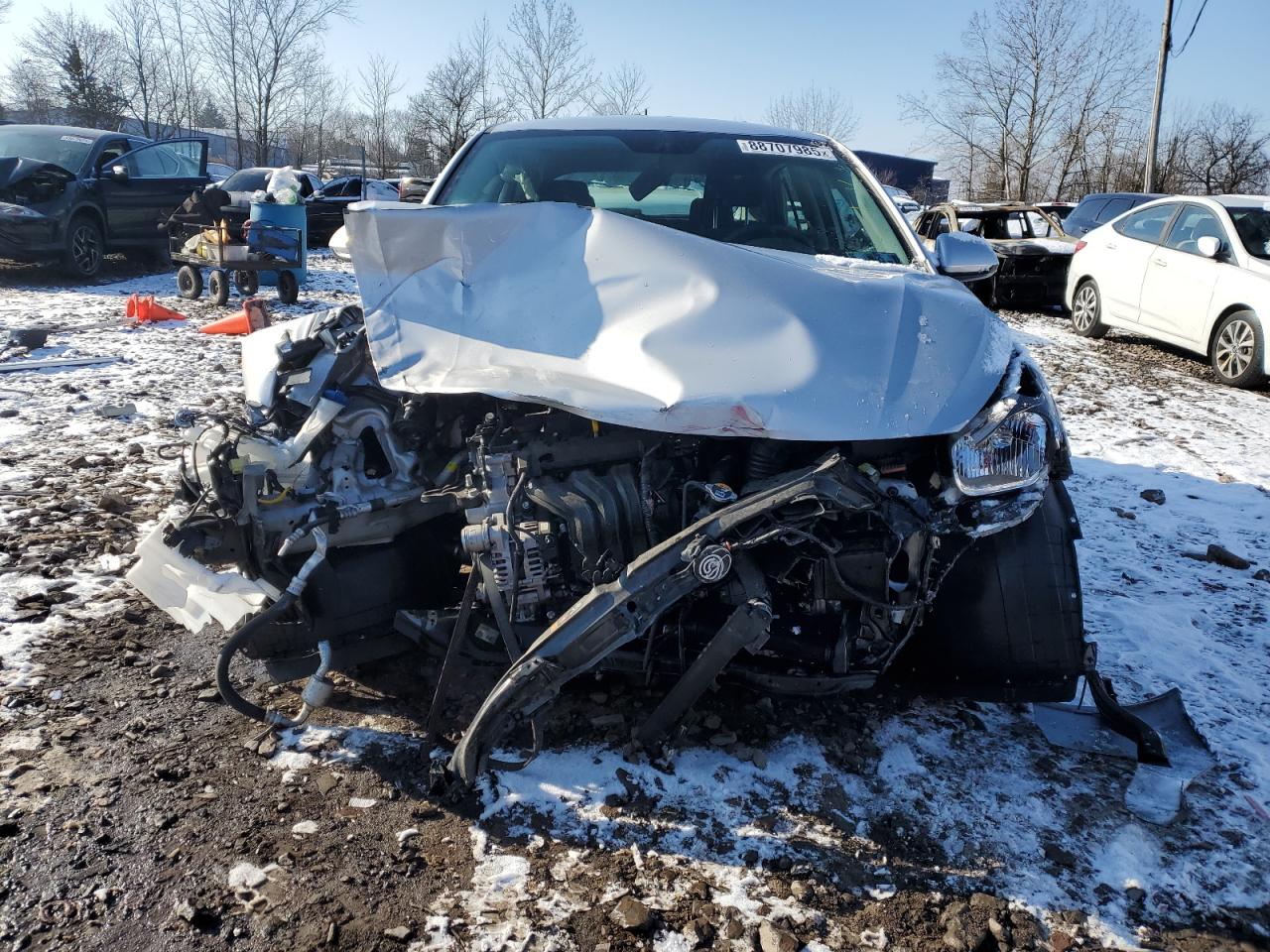 2021 KIA Rio VIN 3KPA25AD9ME433326 Copart auction photo, front end damage thumbnail 5