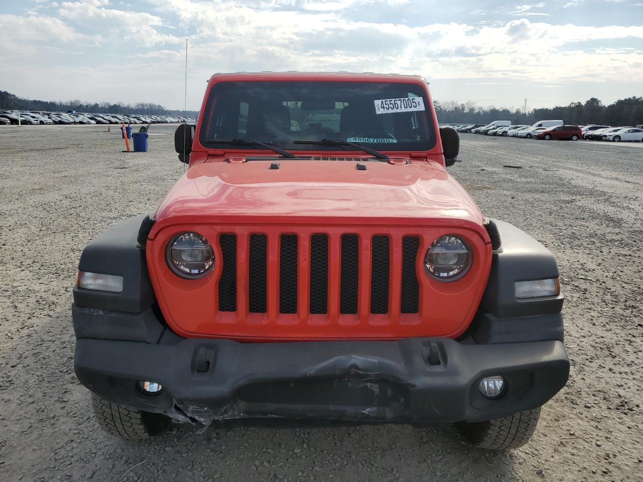 2021 Jeep Wrangler VIN 1C4HJXDN2MW569398 Copart auction photo, front end damage thumbnail 5