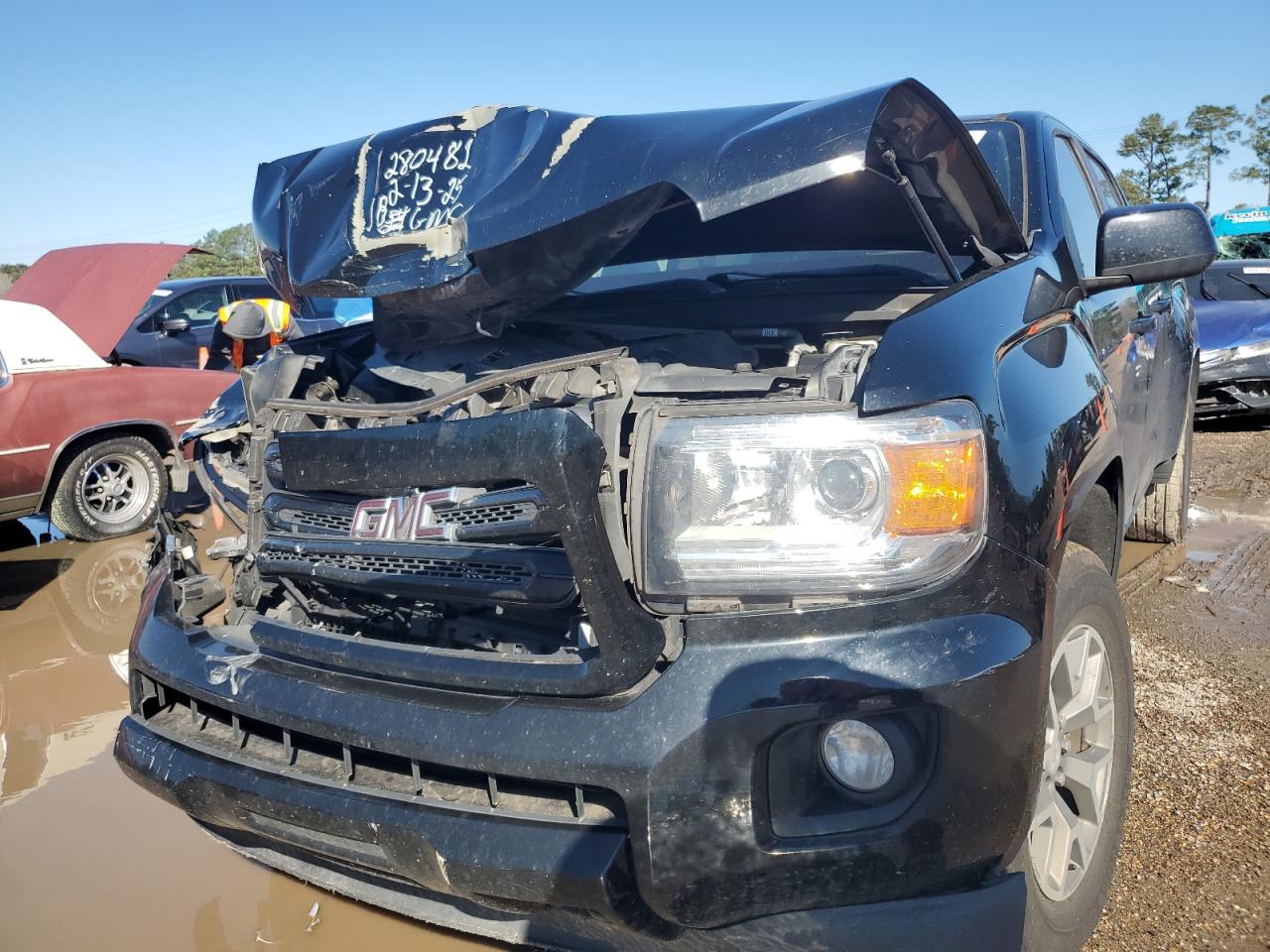 2018 GMC Canyon VIN 1GTG6CEN7J1280482 Copart auction photo, front end damage thumbnail 5