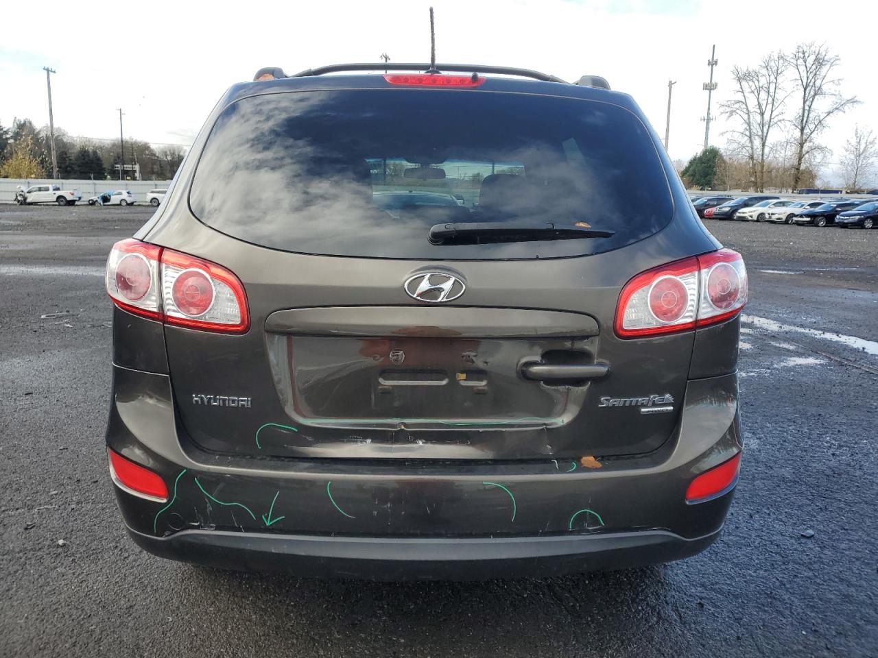 2011 Hyundai Santa Fe VIN 5XYZGDAG5BG078602 Copart auction photo, all over damage thumbnail 6