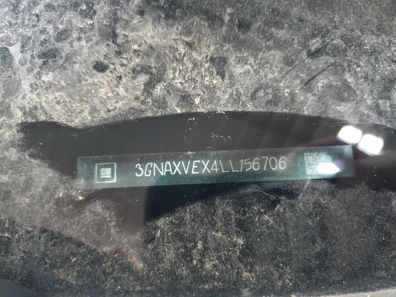 2020 Chevrolet Equinox VIN 3GNAXVEX4LL156706 Copart auction photo, side damage thumbnail 15