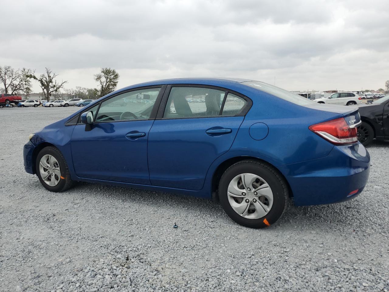2014 Honda Civic VIN 19XFB2F54EE007258 Copart auction photo, side / front end damage thumbnail 2