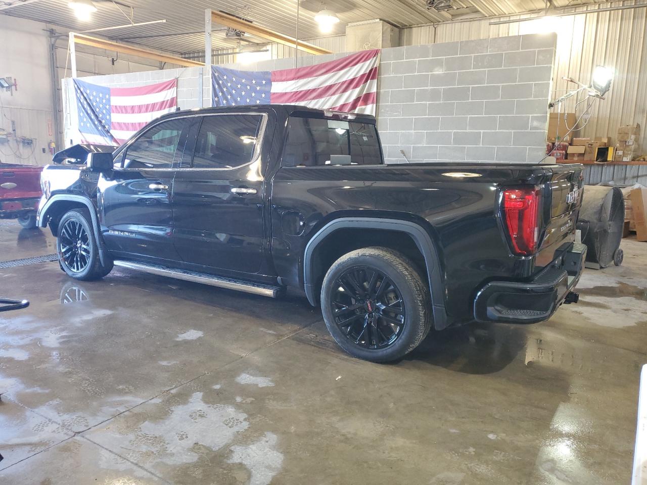 2020 GMC Sierra VIN 1GTU9FEL4LZ206614 Copart auction photo, front end / side damage thumbnail 2