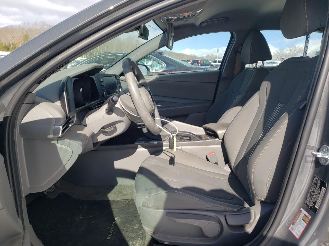 2023 Hyundai Elantra VIN KMHLM4AG5PU568750 Copart auction photo, side / front end damage thumbnail 7